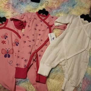 Under The Nile Organic Cotton Onesies Long Sleeve 0 To 3 Mos